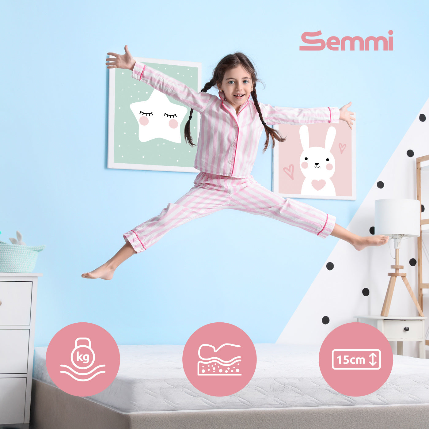 Materac dziecięcy Semmi Baby Lateks